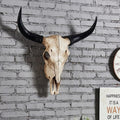 Rustic Wild Cow Skull Wall Sculpture