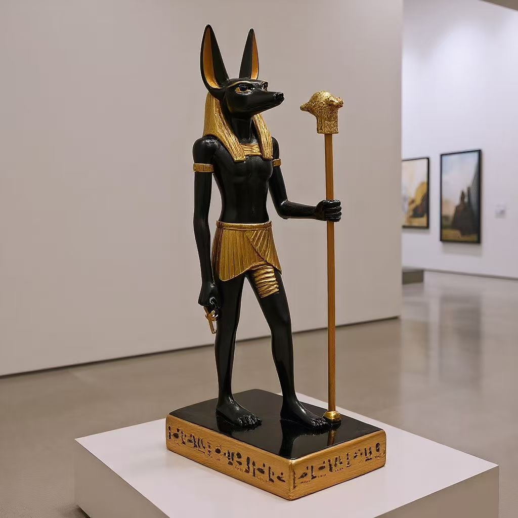 Antique Anubis Statue