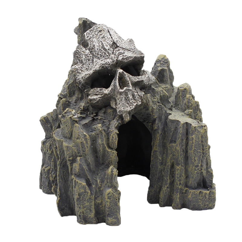 Skull Cave Escape Aquarium Ornament