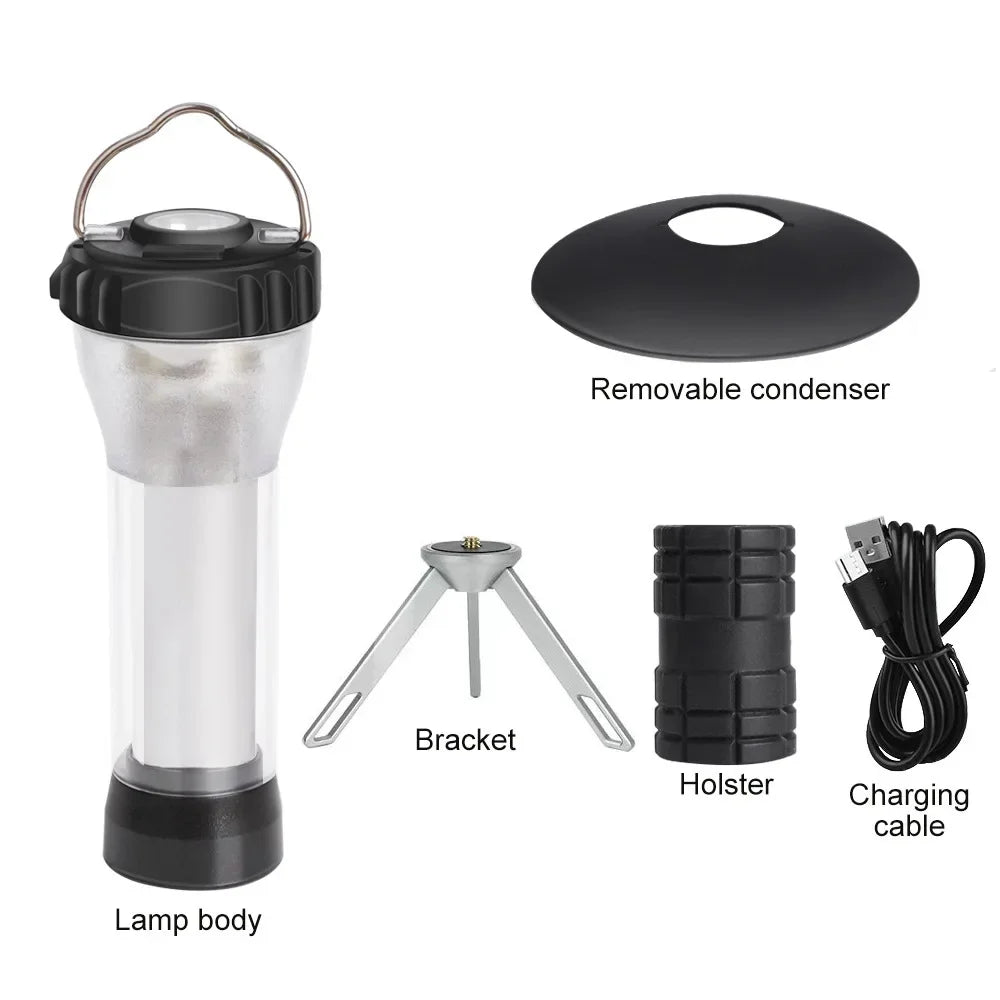 Aesthetic Multifonction Rechargeable Camping Lantern