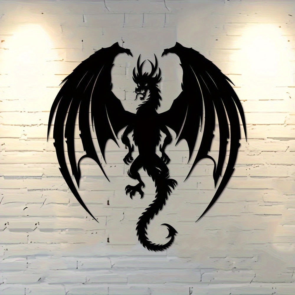 Nordic Dragon Metal Wall Art