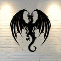 Nordic Dragon Metal Wall Art