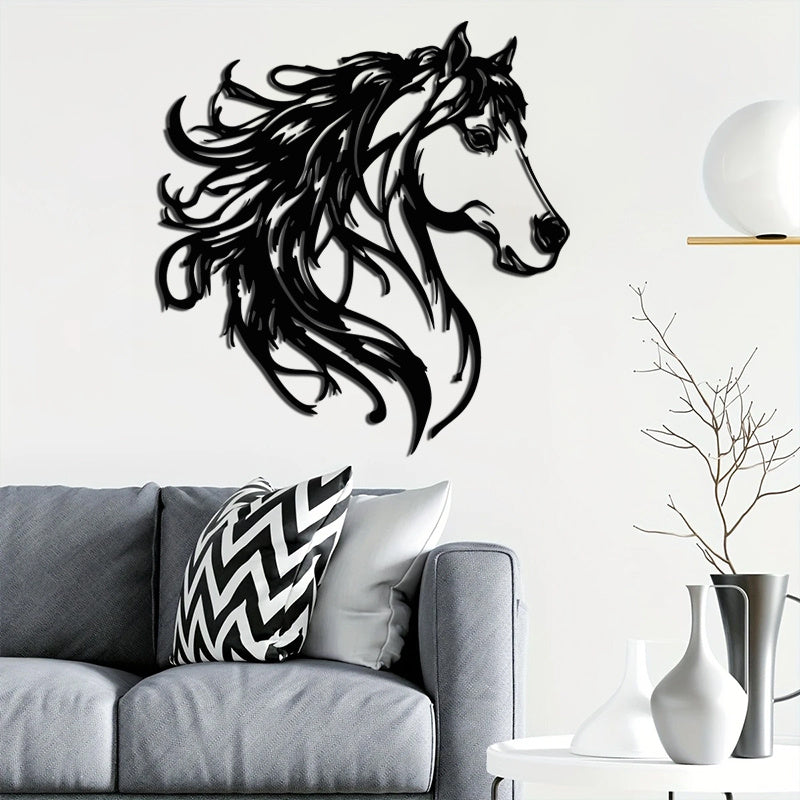 Elegant Stallion Metal Wall Art