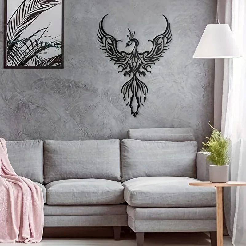 Phoenix Rising Metal Wall Art