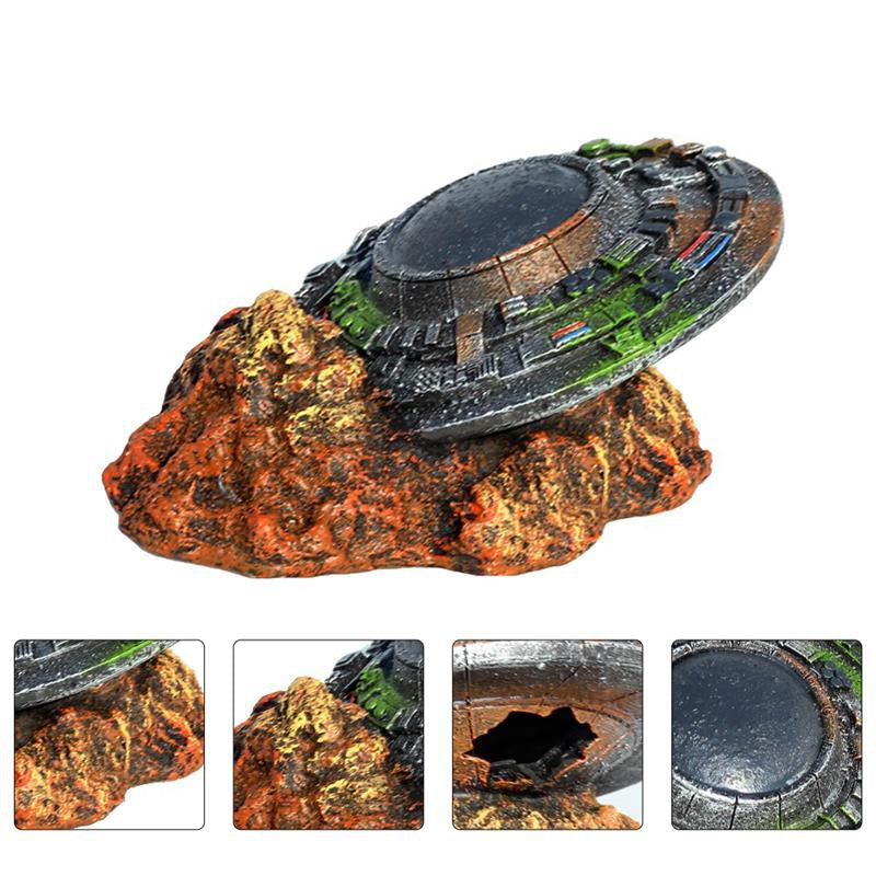 Alien Landing Zone Aquarium Ornament