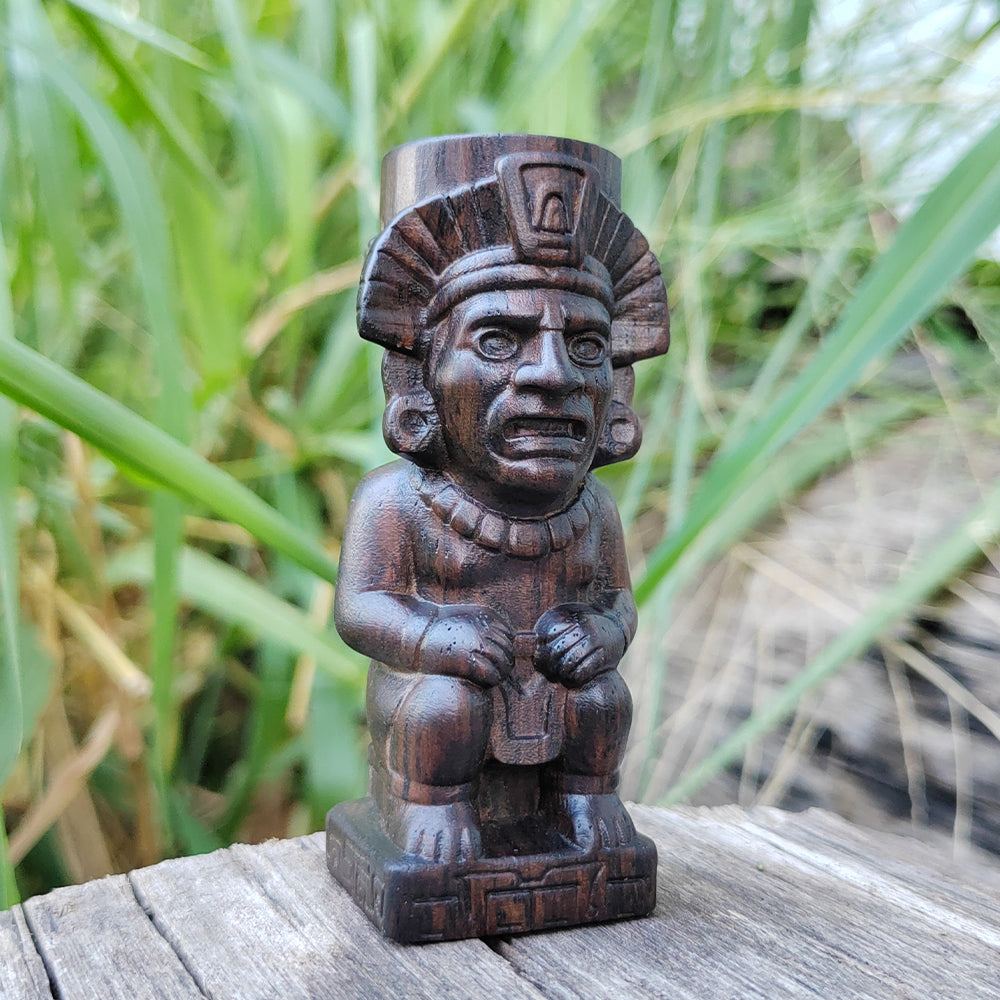 Maori Tribal Guardian Wooden Statue