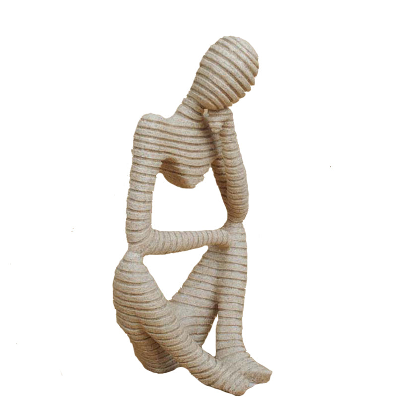 Abstract Thinking Figure Sculpture