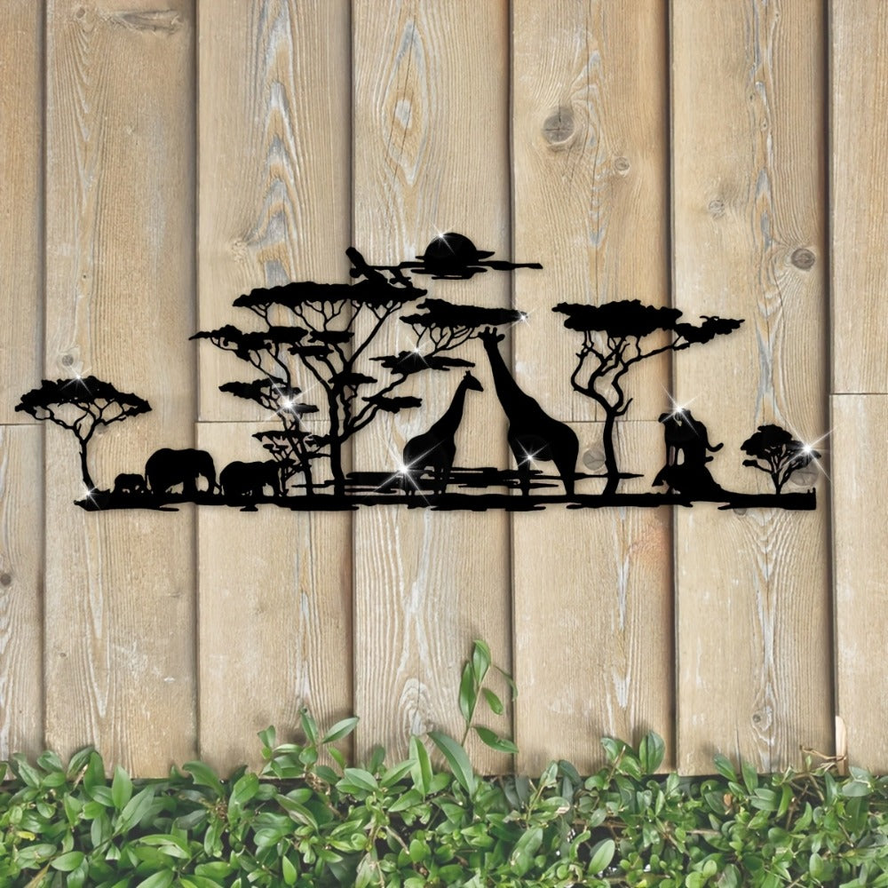 Savanna Sunset Metal Wall Art