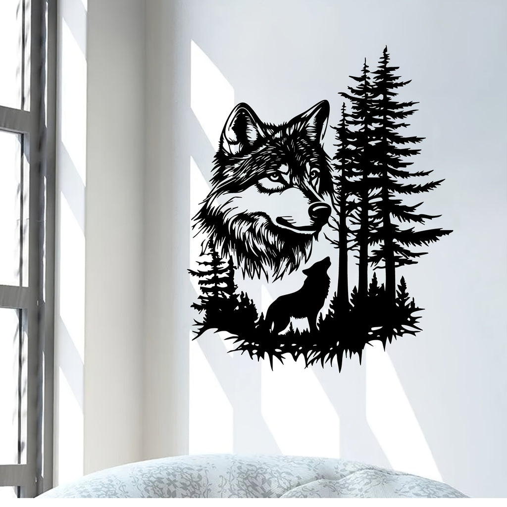 Call Of The Wild Wolf Metal Wall Art