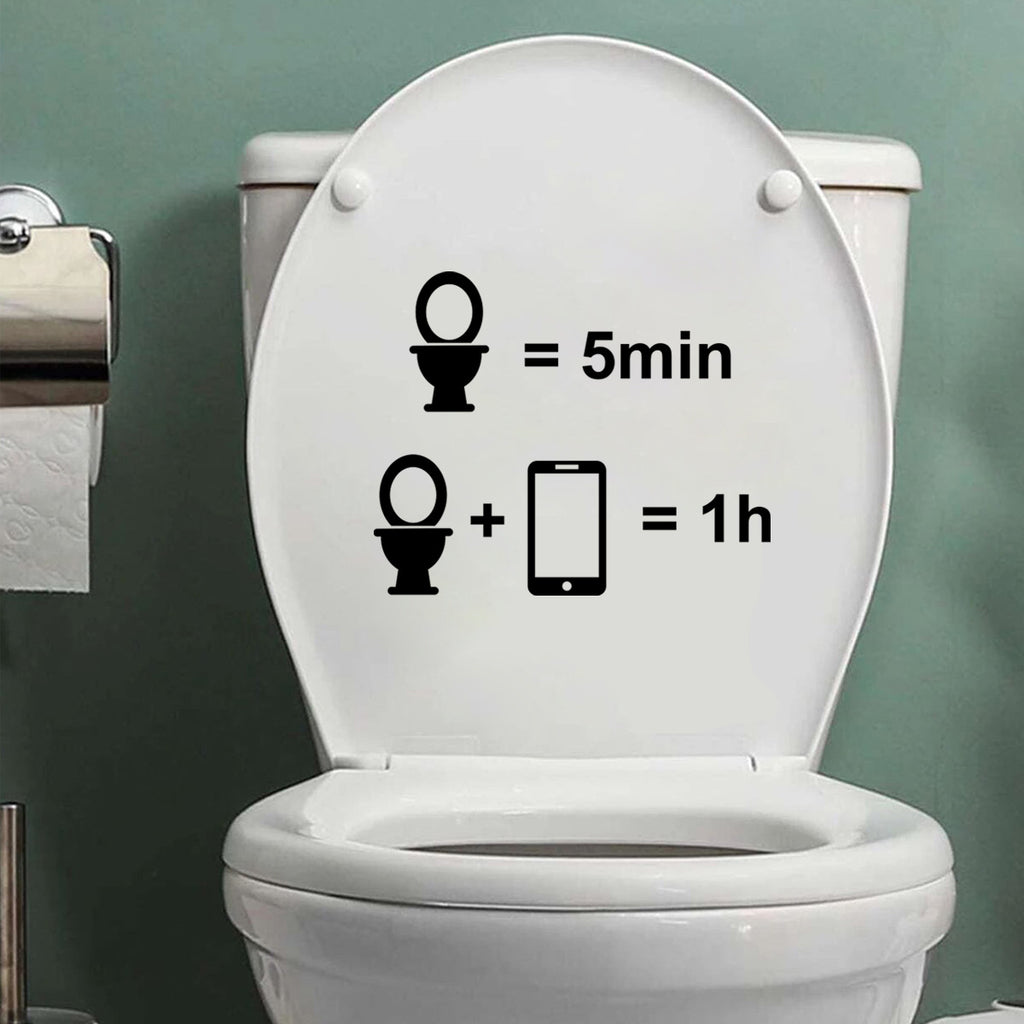 Toilet Math Funny Lid Sticker