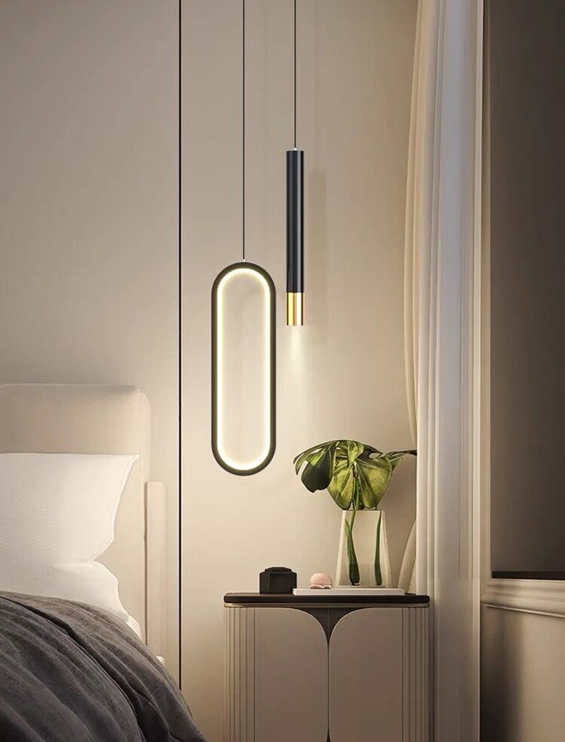Nordic Oval Loop LED Pendant Light