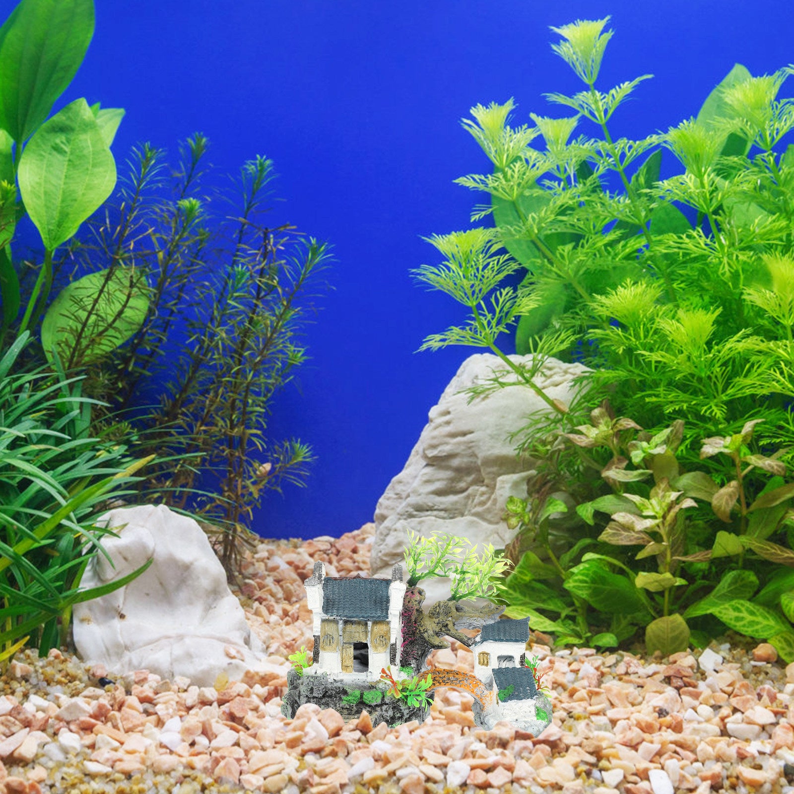 Mini Village Bridge Aquarium Ornament