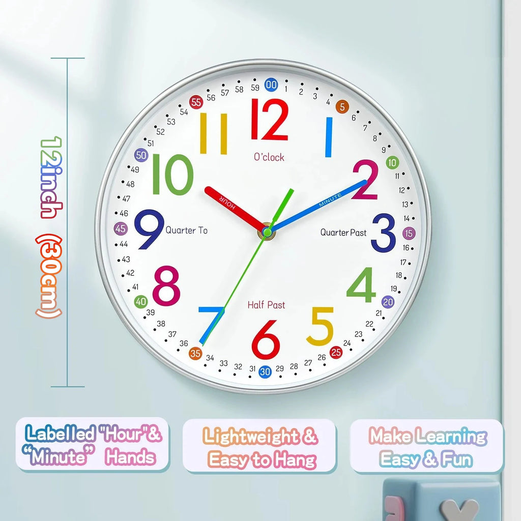 Children's Educational Wall Clock