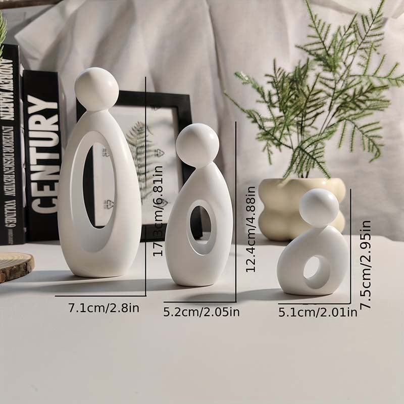 Minimalist Nordic Family Sculpture Set