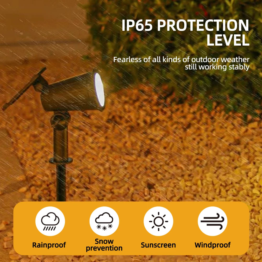 Solar LED Garden Spotlight Decoration
