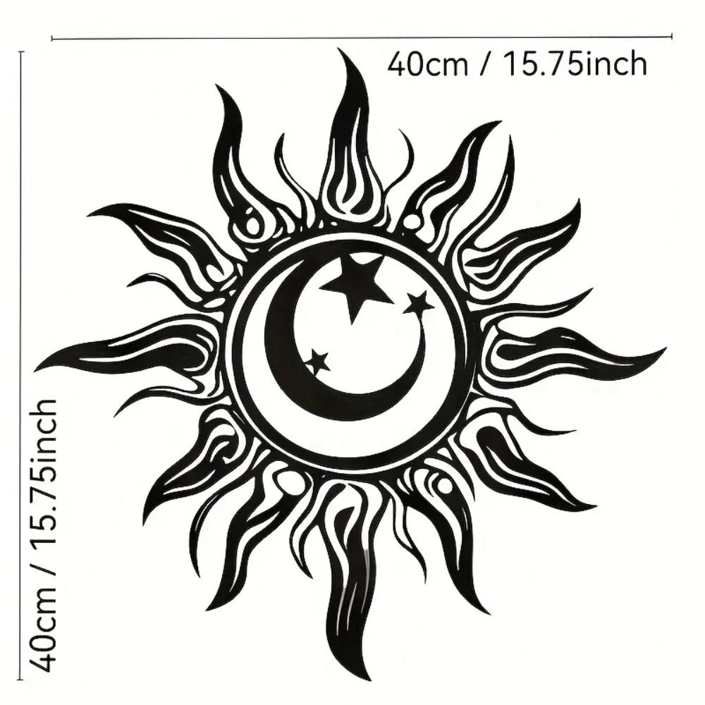 Sun Moon Metal Wall Art
