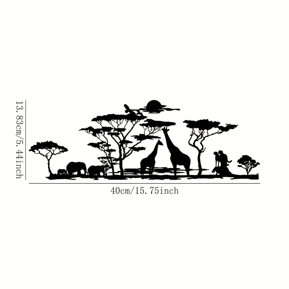 Savanna Sunset Metal Wall Art