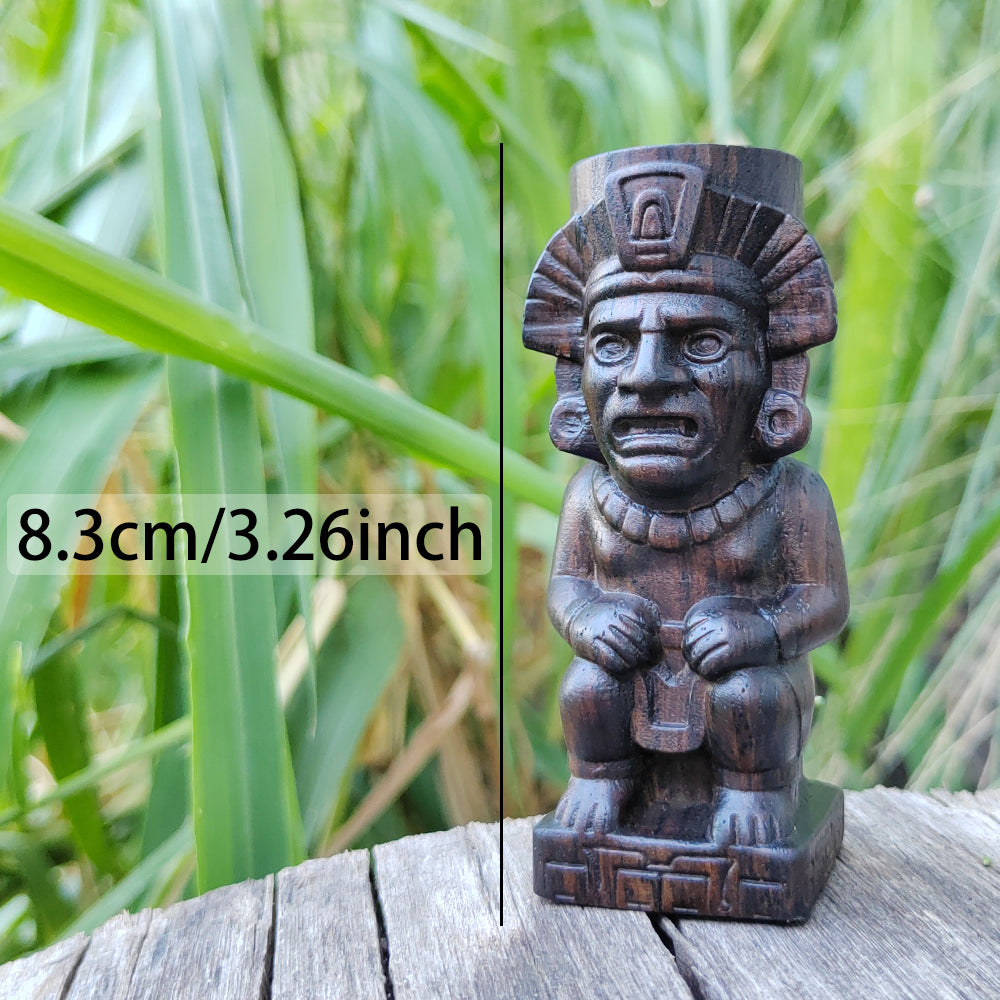 Maori Tribal Guardian Wooden Statue
