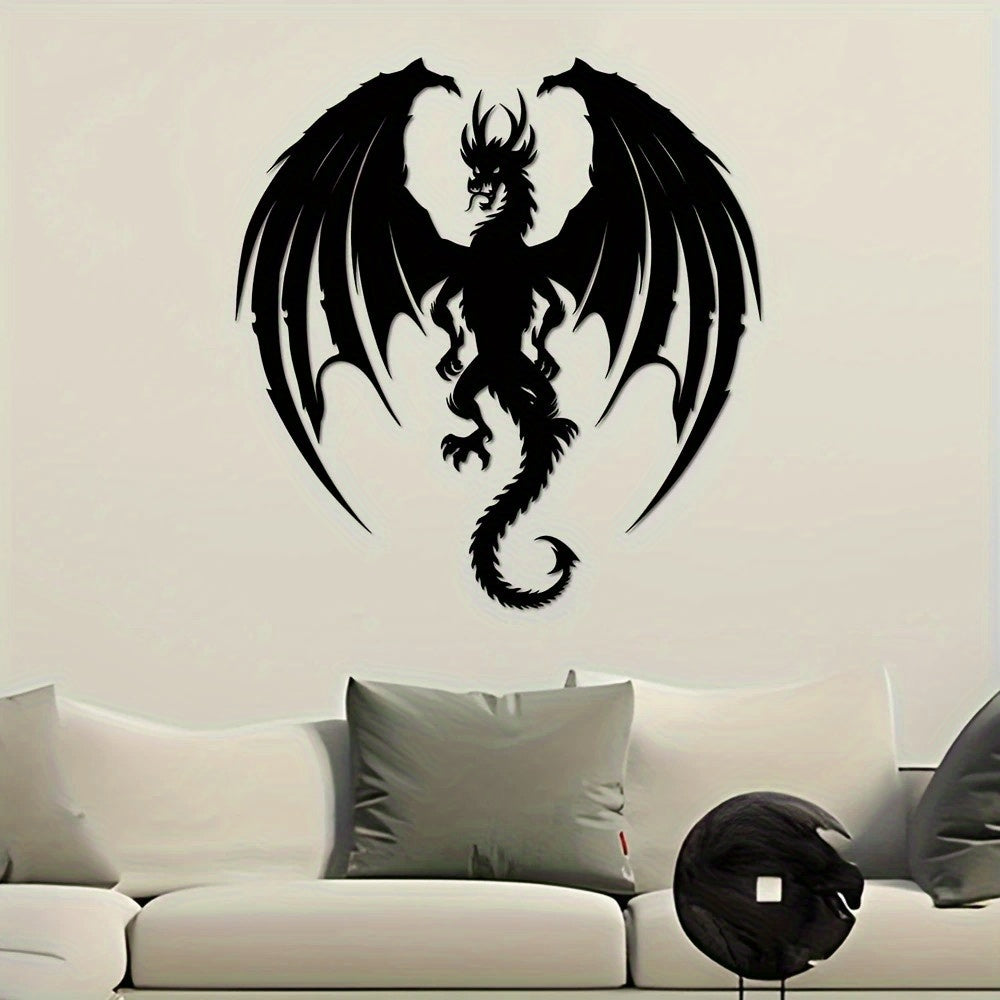 Nordic Dragon Metal Wall Art