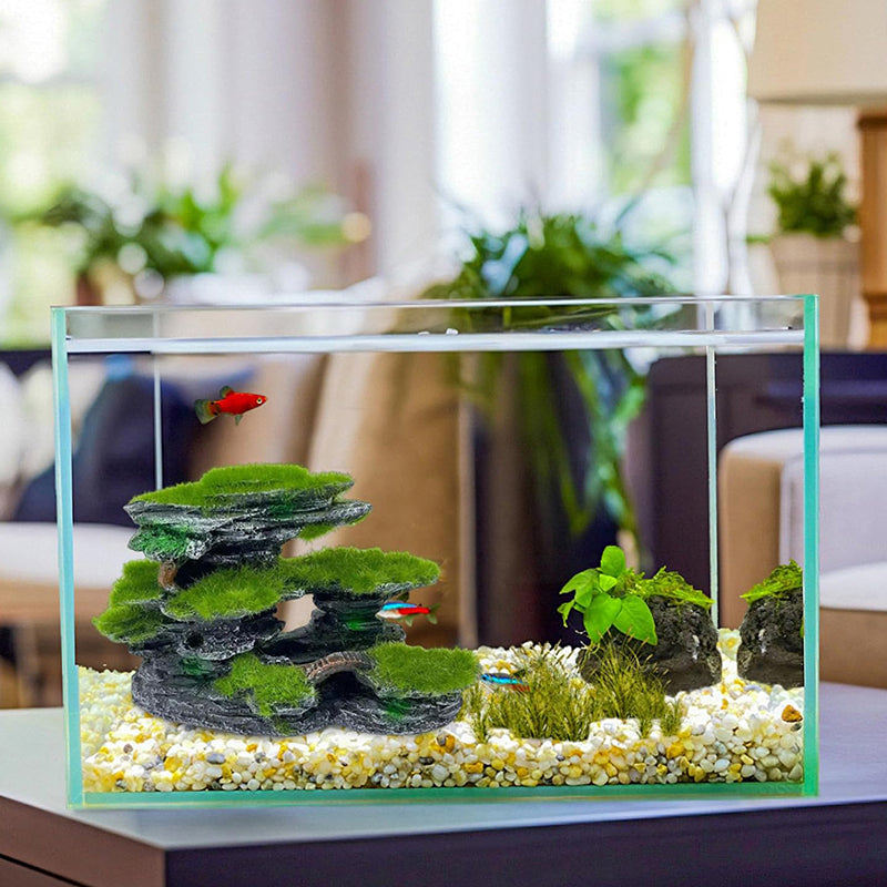 Layered Moss Rock Aquarium Ornament