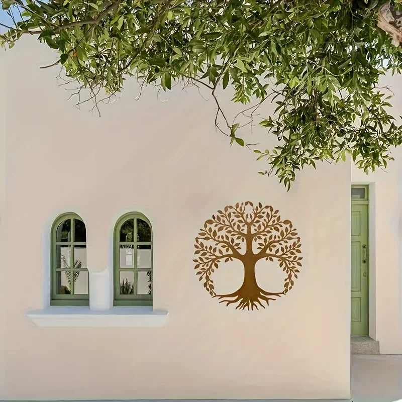 Golden Tree of Life Metal Wall Art