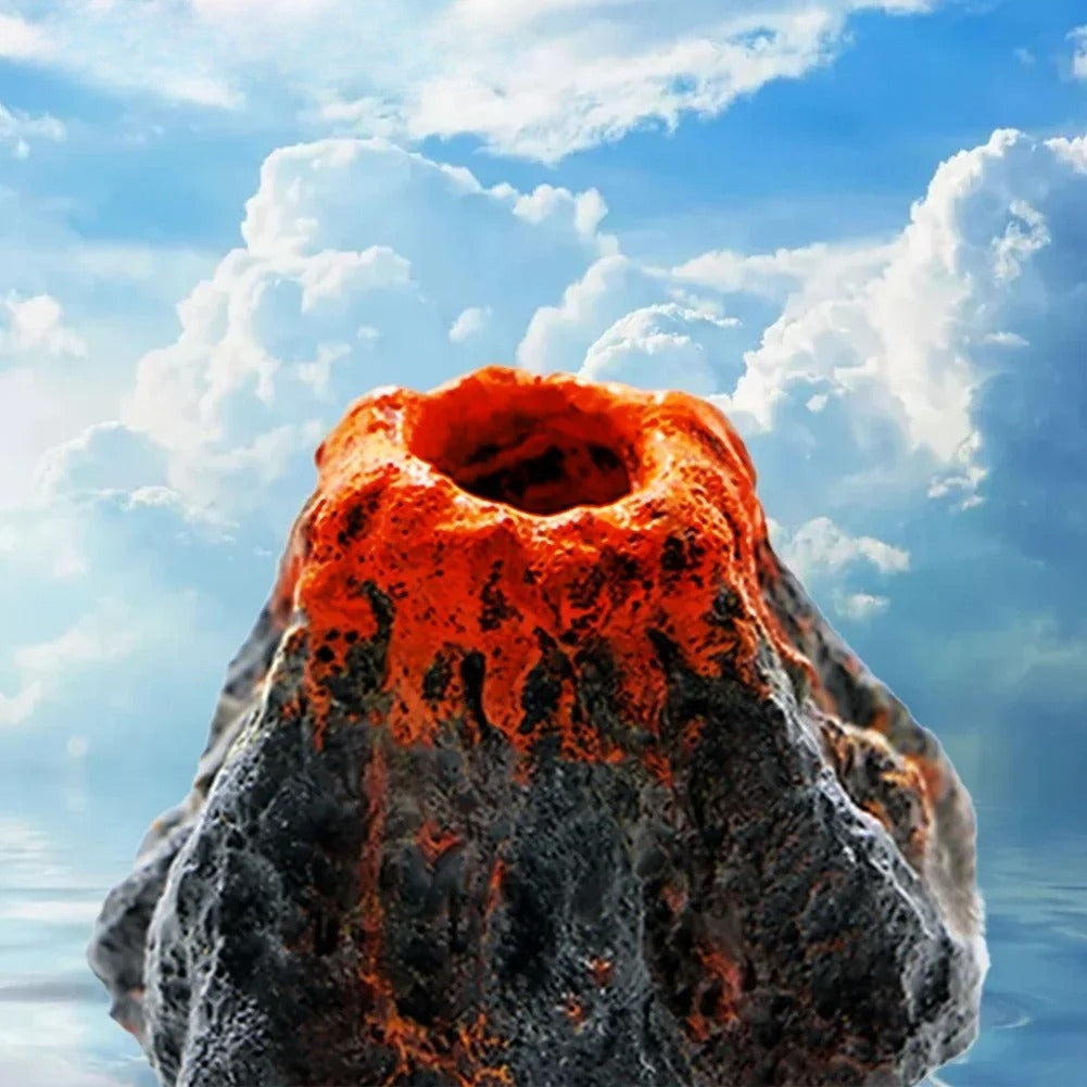 Volcanic Eruption Aquarium Ornament