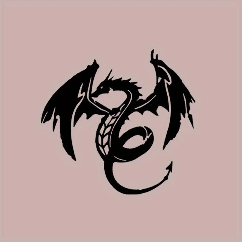 Minimalist Dragon Metal Wall Art
