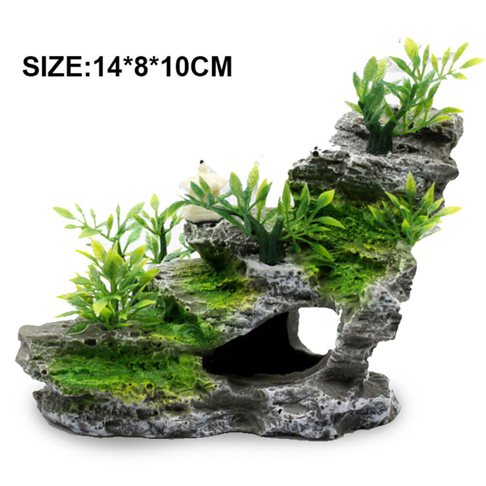 Layered Rock Moss Aquarium Ornament