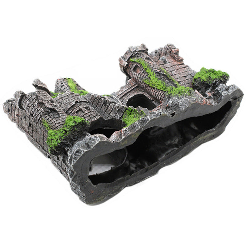 Ancient Ruins Castle Aquarium Ornament