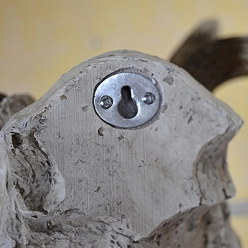 Rustic Wild Cow Skull Wall Sculpture