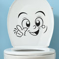 Hey You! Smiley Toilet Lid Sticker