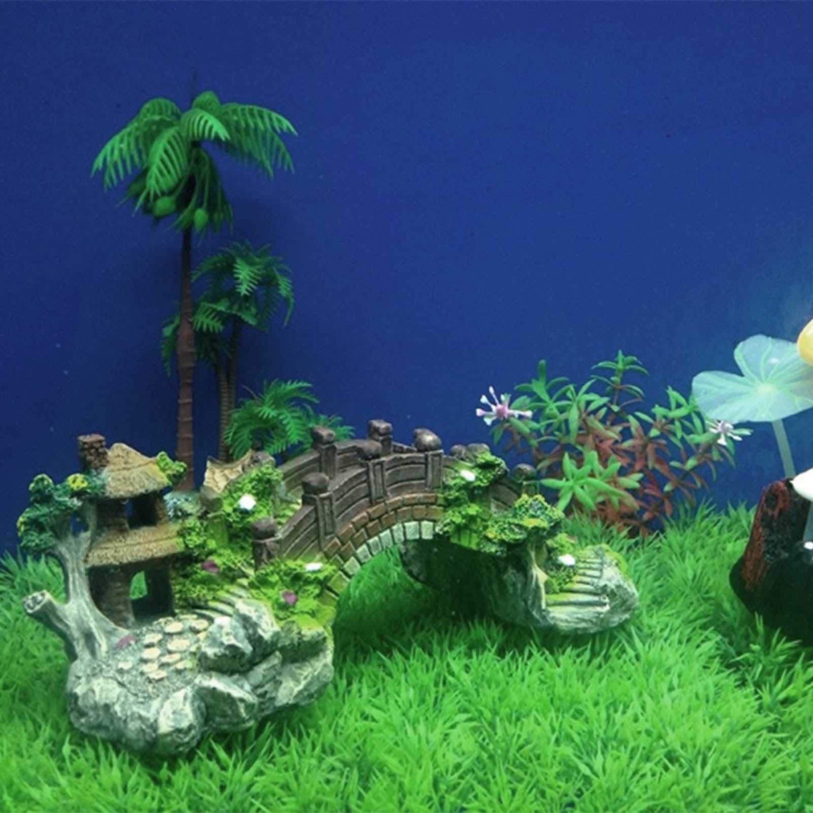 Japanese Garden Bridge Aquarium Ornament