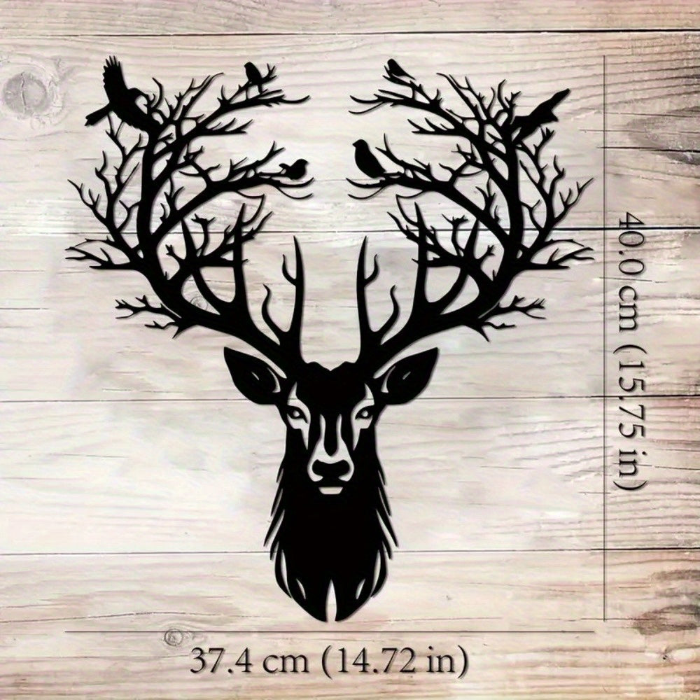 Forest Stag Silhouette Wall Art