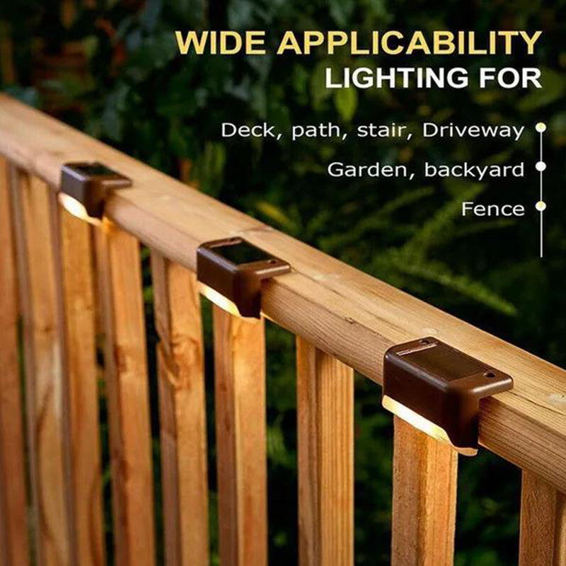 4 Pcs Solar LED Step Light Decoration