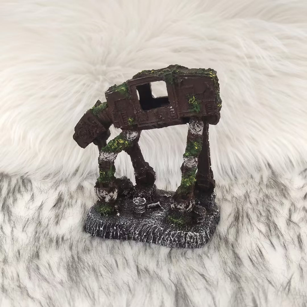 Mini Walker Robot Aquarium Decoration