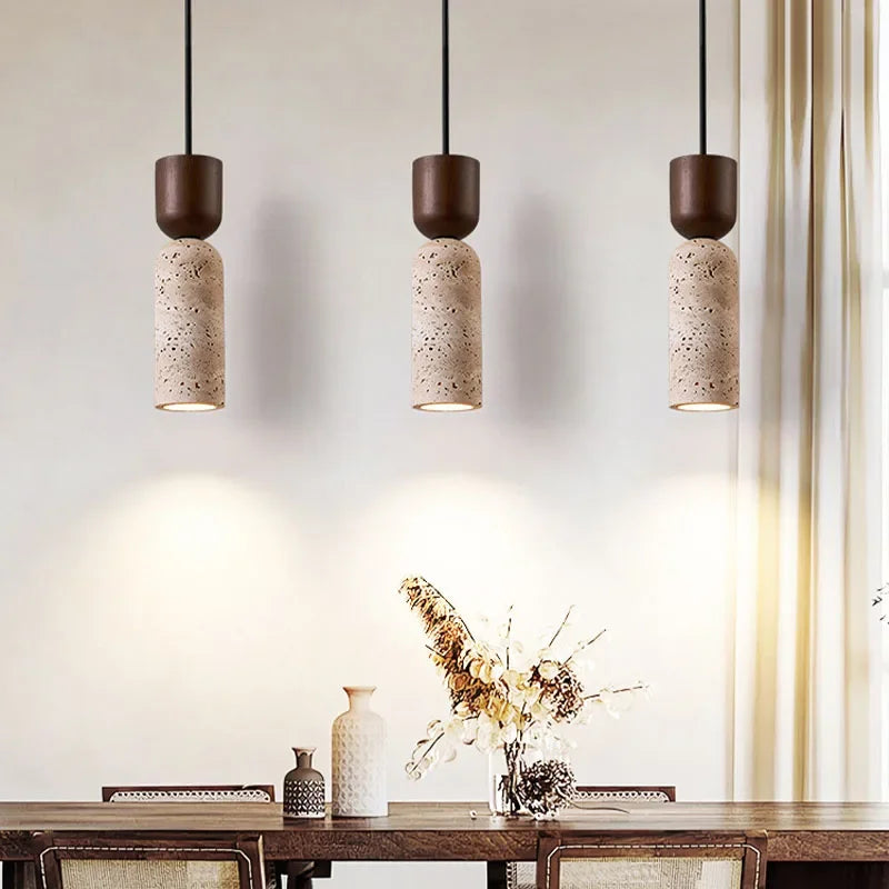 Nordic Travertine Drop LED Pendant Light
