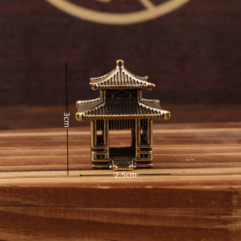 Feng Shui Miniature Temple Pavilion Sculpture