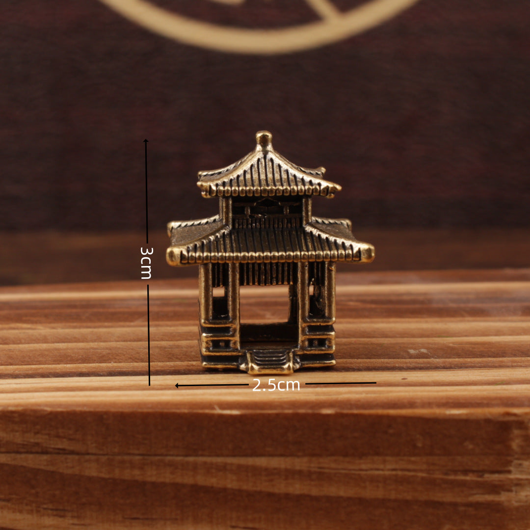 Feng Shui Miniature Temple Pavilion Sculpture