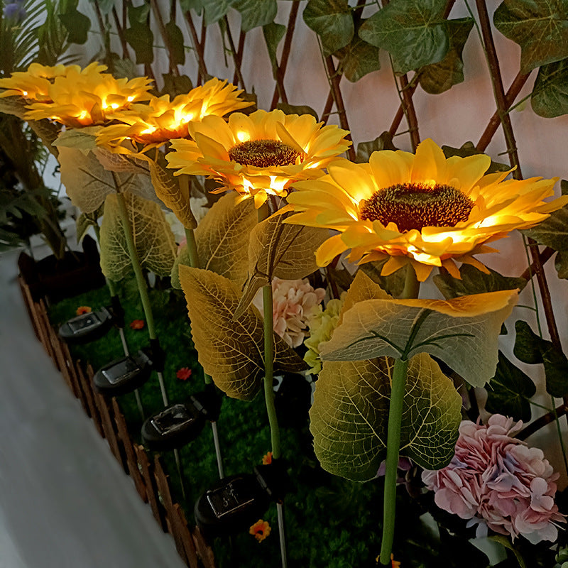 Solar Sunflower Garden Light Decoration