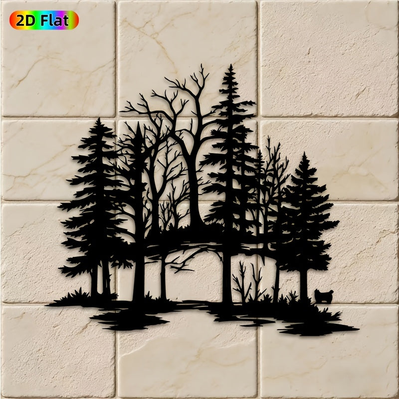 Winter Forest Metal Wall Art