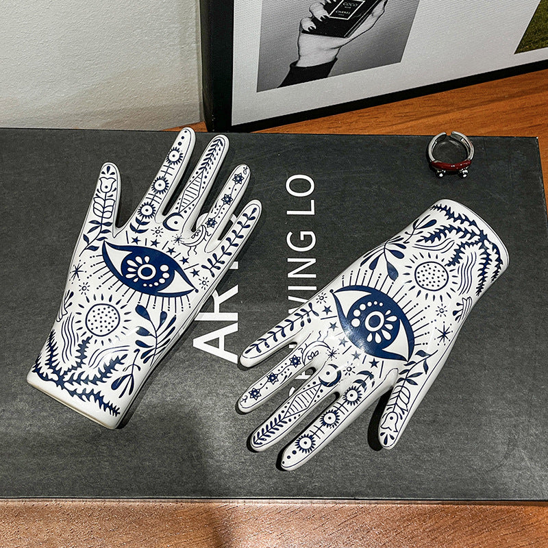 Hamsa Hand Evil Eye Sculpture