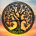 Ornate Tree of Life Metal Wall Art