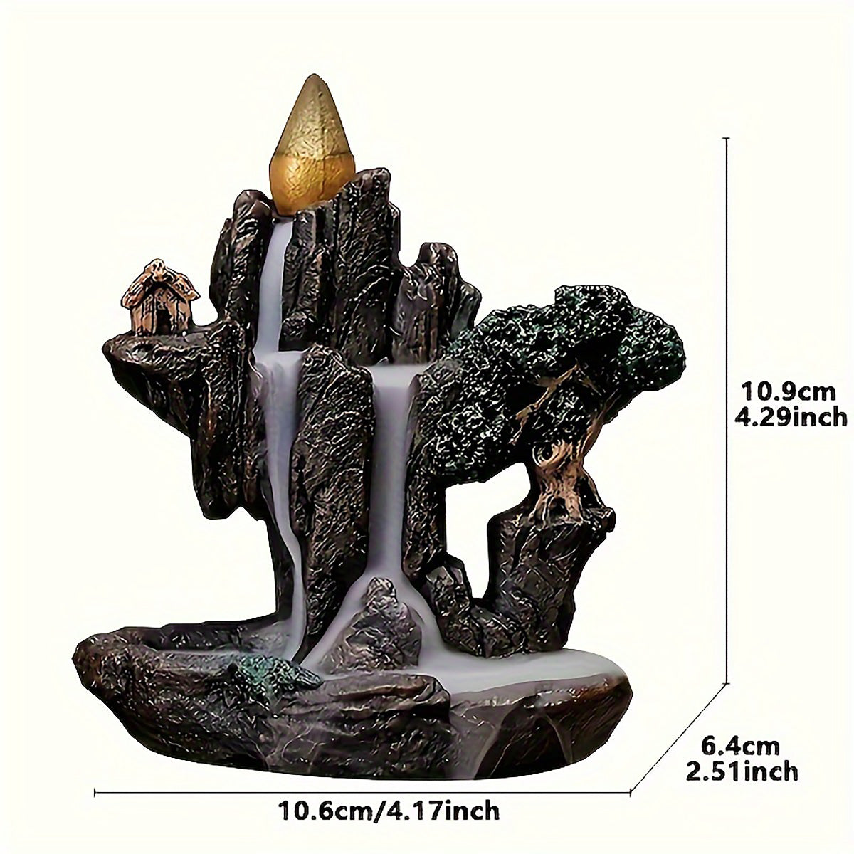 Mountain Waterfall Incense Burner