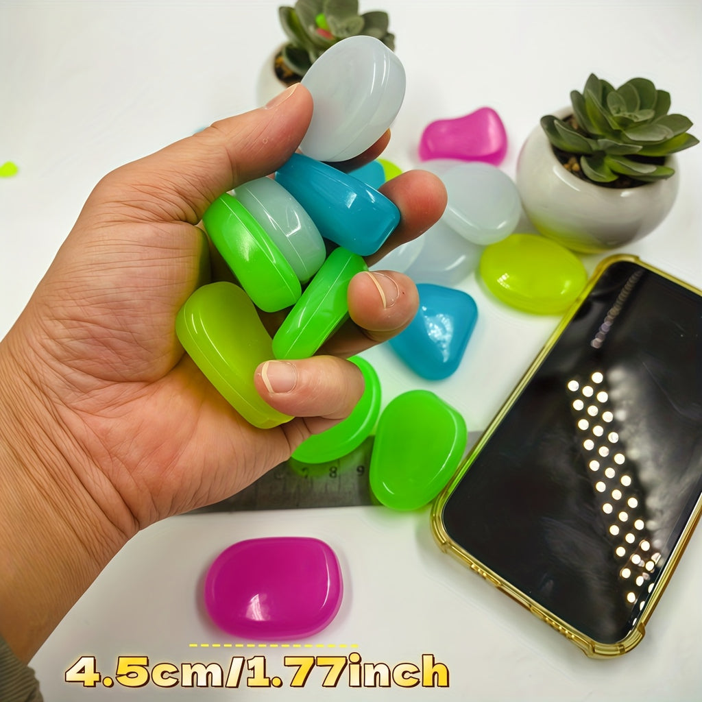 20PCS Large Glow Pebbles Garden Decoration