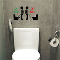 Toilet Seat Etiquette Instruction Sticker
