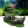 Sunken Shipwreck Cabin Aquarium Ornament