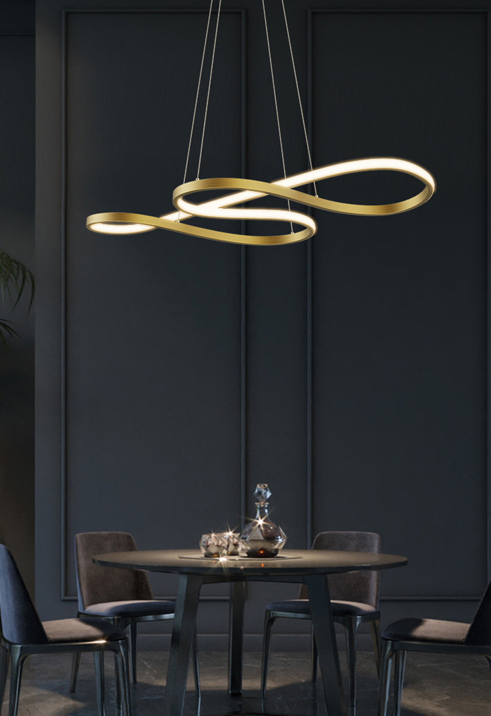 Nordic Abstract Loop LED Pendant Light