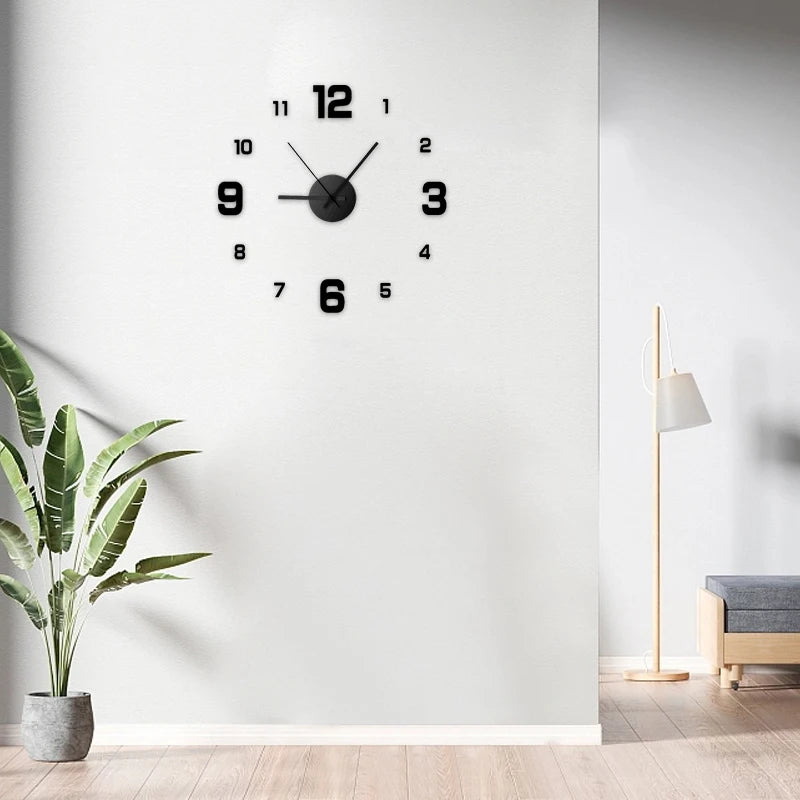 Frameless Oversized DIY Wall Clock