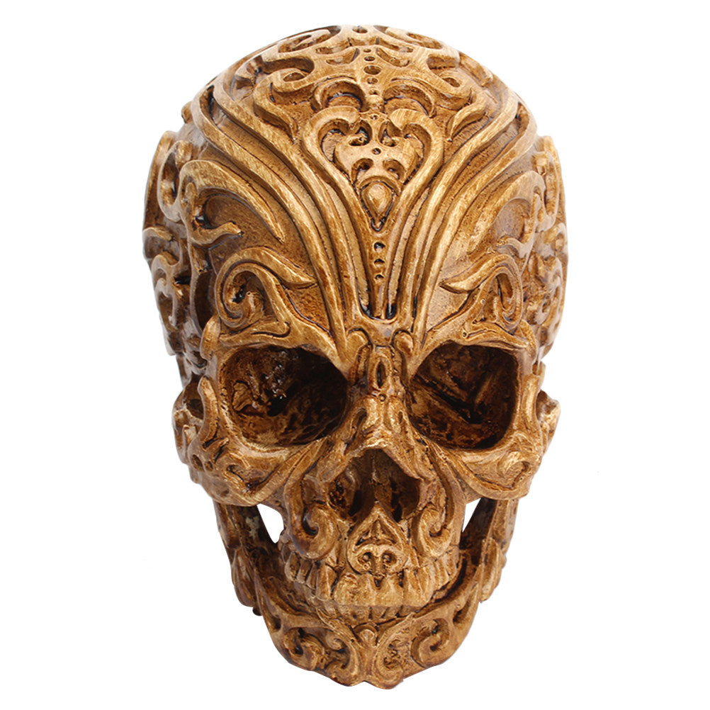 Ornamental Viking Skull Sculpture