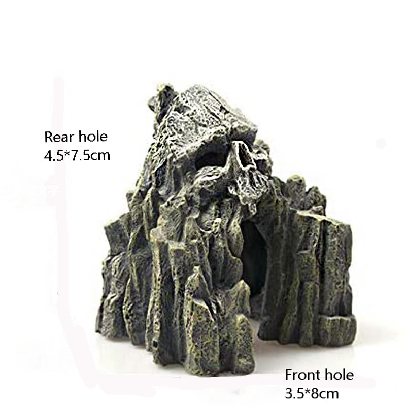 Skull Cave Escape Aquarium Ornament
